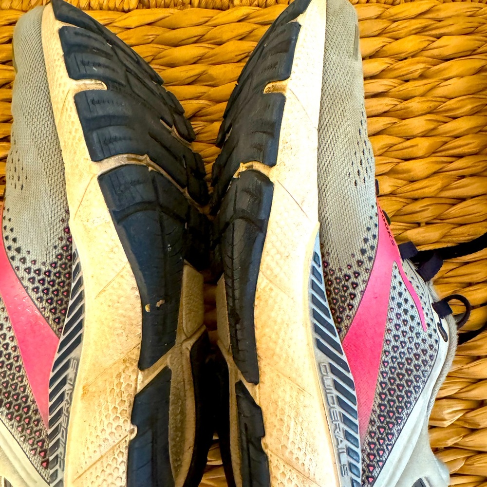 Well loved Brooks Adrenaline GTS light blue